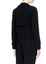 Back View - Click To Enlarge - THEORY - 'Menefer' oversize lapel crepe trench jacket