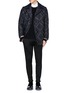 Figure View - Click To Enlarge - PAUL SMITH - Check and music note jacquard peacoat