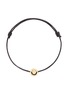 Main View - Click To Enlarge - RUIFIER - 'Happy' 18k gold charm leather bracelet