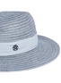 Detail View - Click To Enlarge - MAISON MICHEL - 'Virginie' ribbed hemp straw fedora hat
