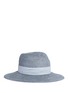 Main View - Click To Enlarge - MAISON MICHEL - 'Virginie' ribbed hemp straw fedora hat