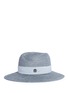 Figure View - Click To Enlarge - MAISON MICHEL - 'Virginie' ribbed hemp straw fedora hat
