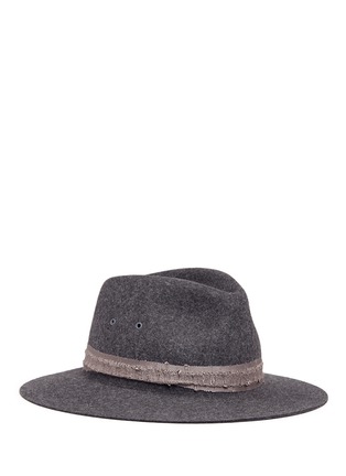 Main View - Click To Enlarge - MAISON MICHEL - 'Rico' rabbit furfelt fedora hat