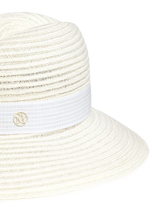 Detail View - Click To Enlarge - MAISON MICHEL - 'Ginger' hemp straw Panama hat