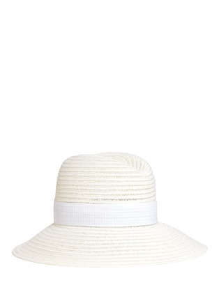Main View - Click To Enlarge - MAISON MICHEL - 'Ginger' hemp straw Panama hat