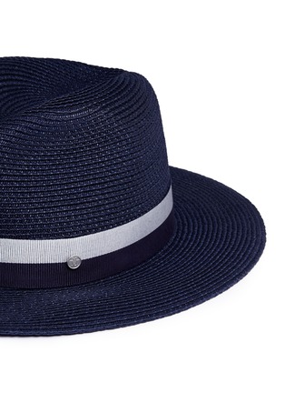 Detail View - Click To Enlarge - MAISON MICHEL - 'Henrietta' paper straw fedora hat