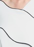 Detail View - Click To Enlarge - COMME MOI - Wavy panel one-shoulder crepe top