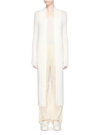 Main View - Click To Enlarge - CALVIN KLEIN 205W39NYC - 'Edith' cashmere rib knit long cardigan