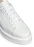 Detail View - Click To Enlarge - CLERGERIE - 'Pasketv' leather platform sneakers