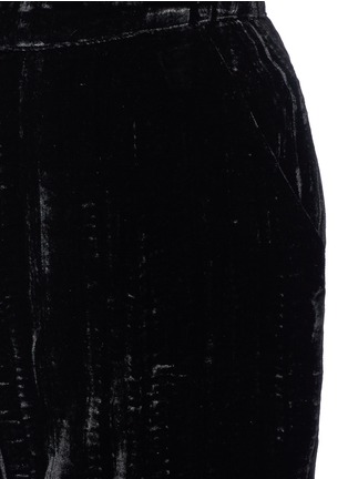 Detail View - Click To Enlarge - TOPSHOP - Crushed velvet wide leg pants