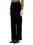 Front View - Click To Enlarge - TOPSHOP - Crushed velvet wide leg pants