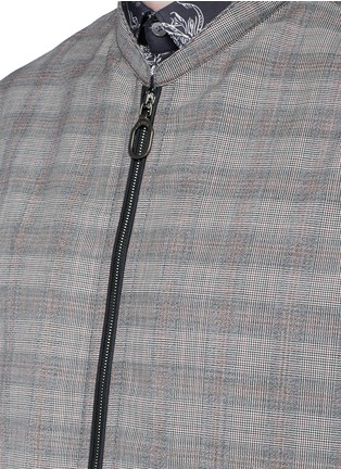 Detail View - Click To Enlarge - LANVIN - Glen plaid wool blouson jacket