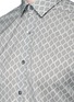 Detail View - Click To Enlarge - LANVIN - Slim fit floral diamond print shirt