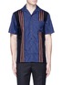 Main View - Click To Enlarge - LANVIN - Stripe ribbon trim bowling shirt