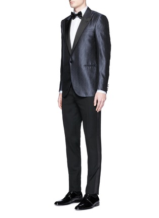 Figure View - Click To Enlarge - LANVIN - 'Evolution' silk jacquard tuxedo blazer