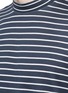 Detail View - Click To Enlarge - LANVIN - Stripe mock neck T-shirt