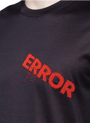 Detail View - Click To Enlarge - LANVIN - 'Error' beaded jersey T-shirt