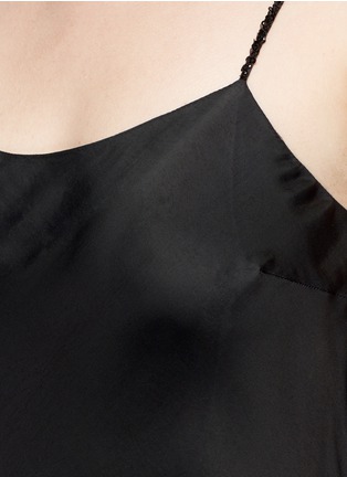 Detail View - Click To Enlarge - THE ROW - Embellished satin slip maxi dress