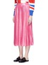 Front View - Click To Enlarge - GUCCI - Lurex voile pleated skirt