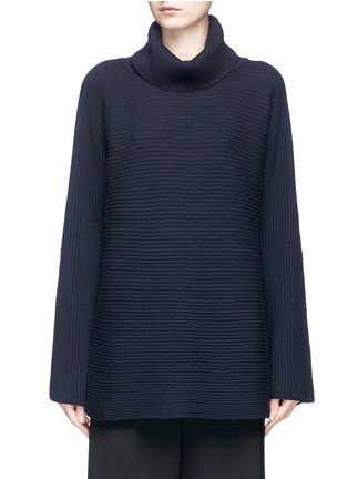 Main View - Click To Enlarge - THE ROW - 'Jose' foldover turtleneck cashmere-silk sweater