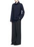 Figure View - Click To Enlarge - THE ROW - 'Jose' foldover turtleneck cashmere-silk sweater