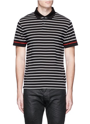 Main View - Click To Enlarge - MC Q - Stripe cotton piqué polo shirt