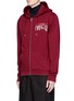 Front View - Click To Enlarge - MC Q - Logo print zip hoodie