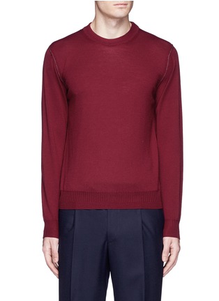 Main View - Click To Enlarge - CANALI - Crew neck wool sweater