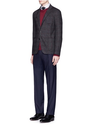 Figure View - Click To Enlarge - CANALI - Crew neck wool sweater