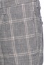 Detail View - Click To Enlarge - INCOTEX - Slim fit check plaid linen-cotton pants