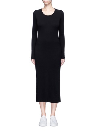 Main View - Click To Enlarge - JAMES PERSE - Birdseye knit dress