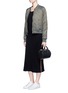 Figure View - Click To Enlarge - JAMES PERSE - Birdseye knit dress