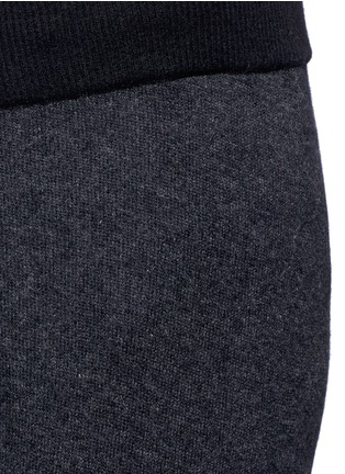 Detail View - Click To Enlarge - JAMES PERSE - Cashmere knit cropped genie sweatpants