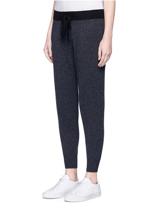 Front View - Click To Enlarge - JAMES PERSE - Cashmere knit cropped genie sweatpants