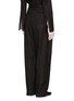 Back View - Click To Enlarge - MS MIN - Pleated front sheer wide leg pants