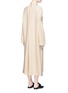 Back View - Click To Enlarge - MS MIN - Piped panel linen blend twill dress