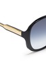 Detail View - Click To Enlarge - VICTORIA BECKHAM - 'Large Fine Oval' acetate oversize sunglasses