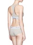 Back View - Click To Enlarge - CALVIN KLEIN COLLECTION - 'Modern Cotton' logo waistband boyshort