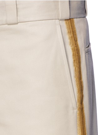 Detail View - Click To Enlarge - PALM ANGELS - Lurex side stripe shorts