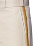 Detail View - Click To Enlarge - PALM ANGELS - Lurex side stripe shorts