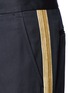 Detail View - Click To Enlarge - PALM ANGELS - Lurex side stripe cropped pants