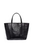Back View - Click To Enlarge - CELESTINA BAGS - 'Coronel' Caiman crocodile leather shopper tote