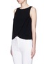 Front View - Click To Enlarge - THEORY - 'Mintorey' crepe sleeveless top