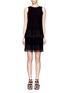 Main View - Click To Enlarge - THEORY - 'Jurinzi' tiered fringe knit dress