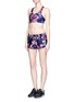 Figure View - Click To Enlarge - WE ARE HANDSOME - 'Eden' print active cropped top