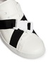 Detail View - Click To Enlarge - JOSHUA SANDERS - Lock strap leather sneakers