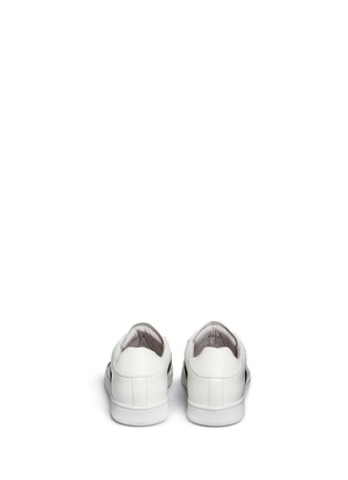 Back View - Click To Enlarge - JOSHUA SANDERS - Lock strap leather sneakers