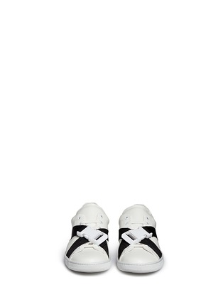 Front View - Click To Enlarge - JOSHUA SANDERS - Lock strap leather sneakers