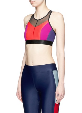 Front View - Click To Enlarge - MONREAL - 'High-energy' racerback padded sports bra