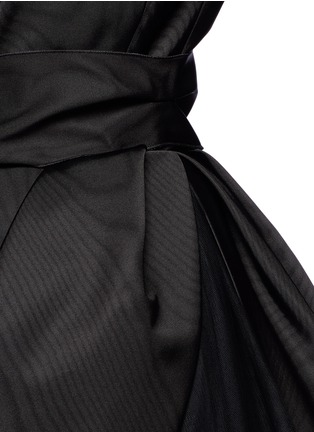 Detail View - Click To Enlarge - DELPOZO - Sash bow layered tulle dress
